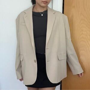 Aritzia Beige Blazer